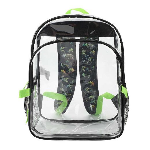 Picture of Bioworld Dinosaur 3 pc Clear Backpack Set