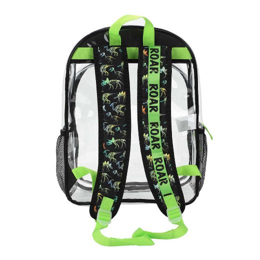 Picture of Bioworld Dinosaur 3 pc Clear Backpack Set