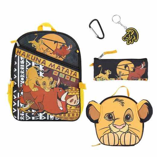 Picture of Disney The Lion King Hakuna Matata 5 pc Youth Backpack Set