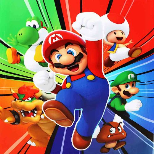 Picture of Super Mario Characters 20 in. Rolling Luggage