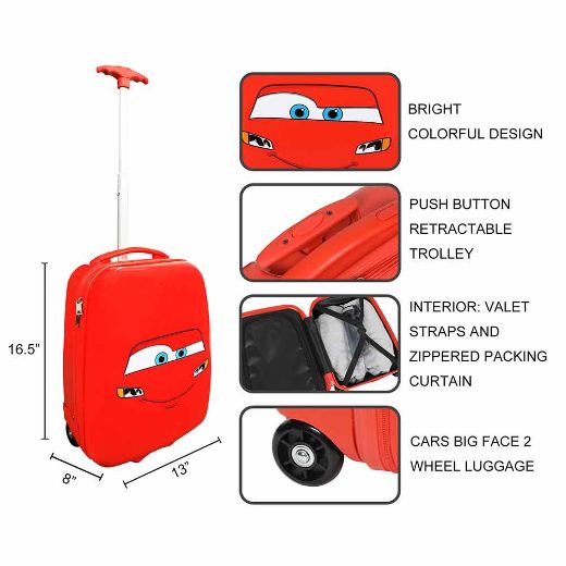 Picture of Disney Pixar Lightning McQueen Youth Rolling Luggage