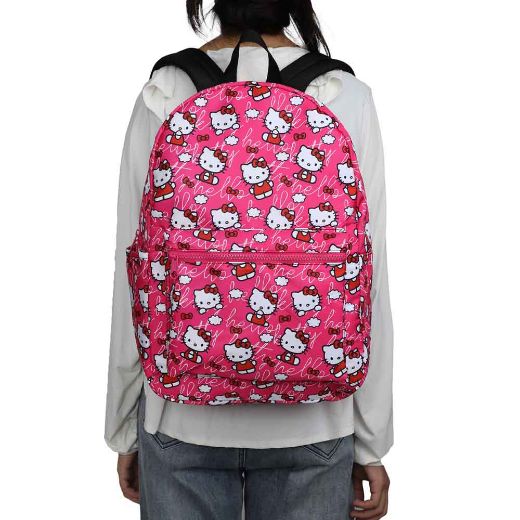 Picture of Hello Kitty Logo Toss AOP Travel Backpack