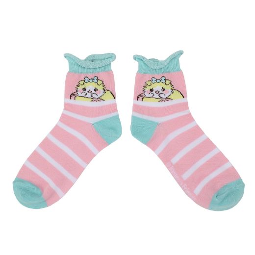 Picture of Bananya Junior's 3 Pair Quarter Crew Socks
