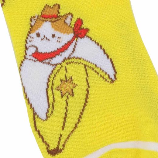 Picture of Bananya Junior's 3 Pair Quarter Crew Socks