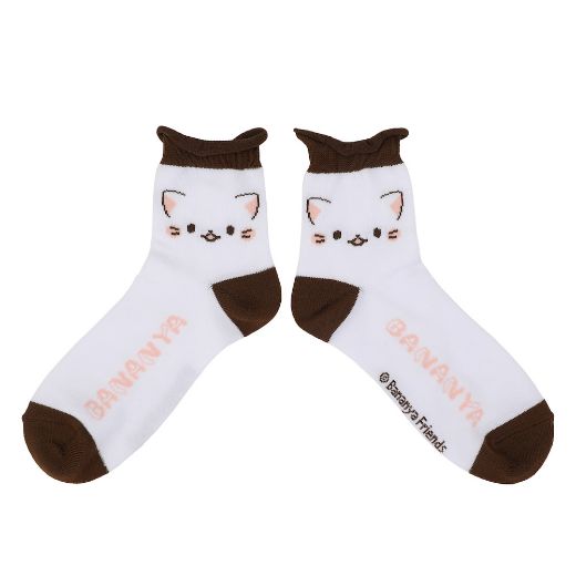 Picture of Bananya Junior's 3 Pair Quarter Crew Socks