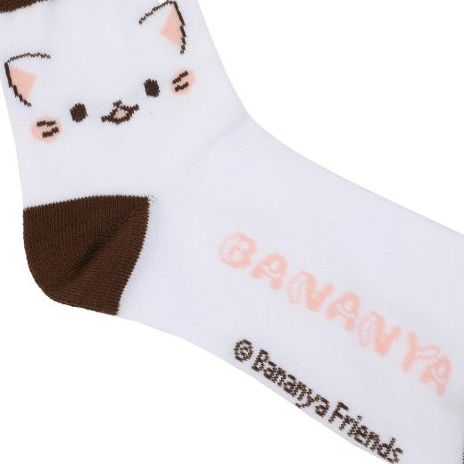 Picture of Bananya Junior's 3 Pair Quarter Crew Socks