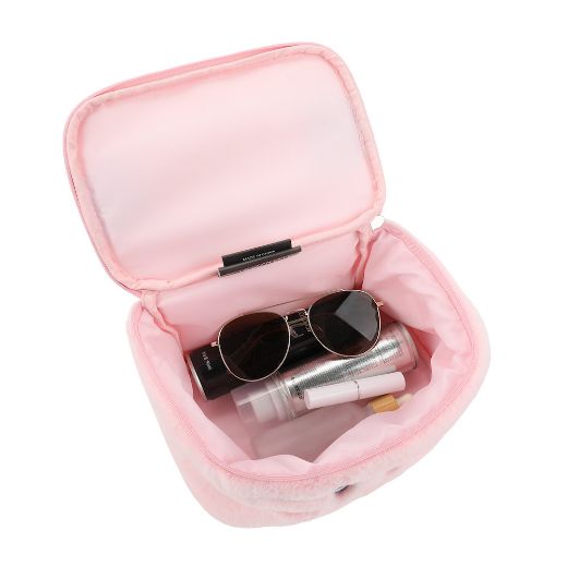 Picture of Kirby Faux Fur Cosmetic Bag