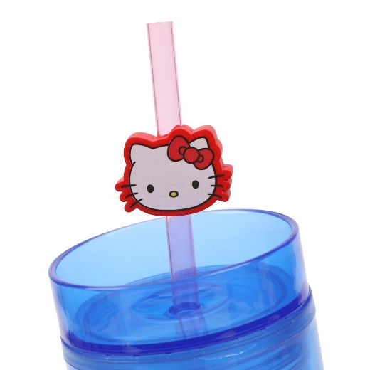 Picture of Hello Kitty Sports Straw Charm 16 oz. Slim Plastic Tumbler