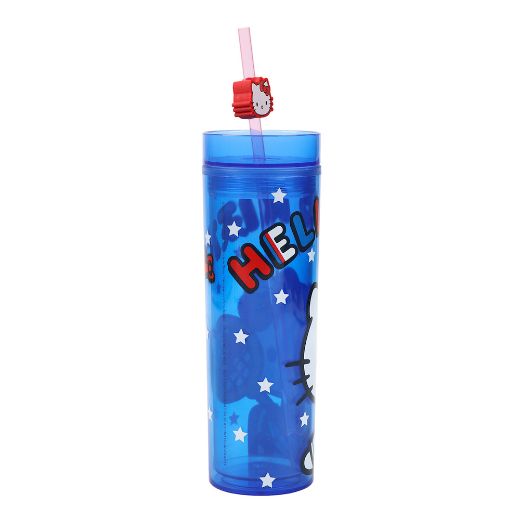 Picture of Hello Kitty Sports Straw Charm 16 oz. Slim Plastic Tumbler