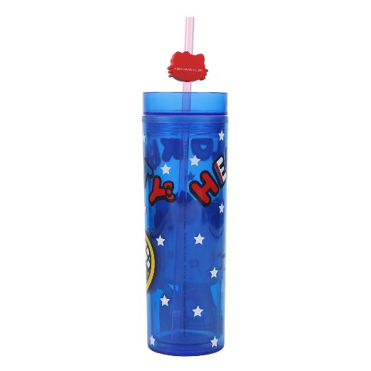 Picture of Hello Kitty Sports Straw Charm 16 oz. Slim Plastic Tumbler