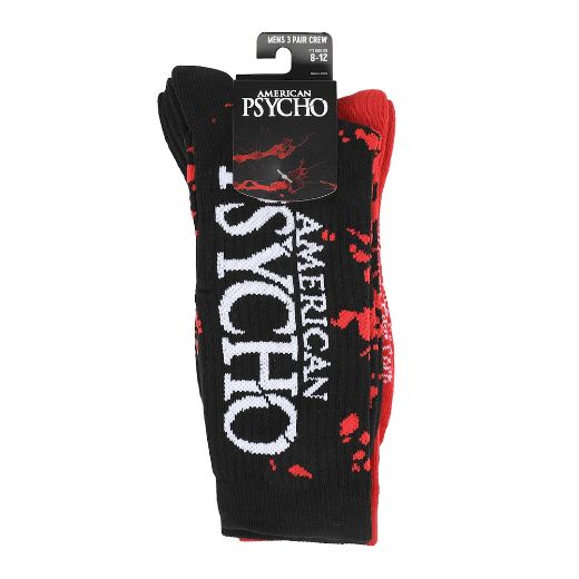 Picture of American Psycho Adult 3 Pair Crew Socks
