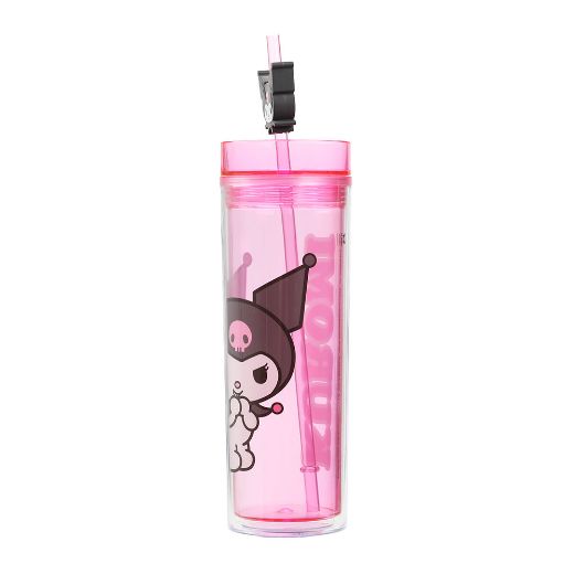 Picture of Kuromi Straw Charm 16 oz. Slim Plastic Tumbler