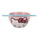 Picture of Hello Kitty 20 oz. Ceramic Ramen Bowl with Chopsticks