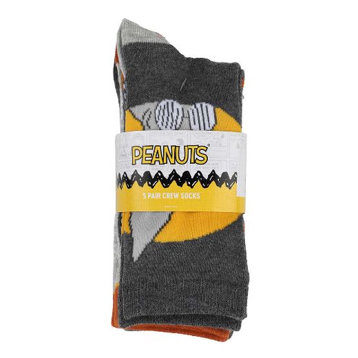 Picture of Peanuts Halloween Juniors's 5 Pair Crew Socks