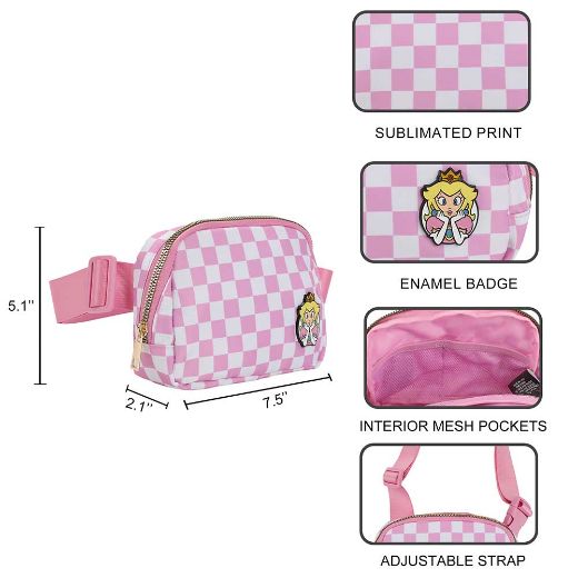 Picture of Super Mario Princess Peach Travel Fanny Pack