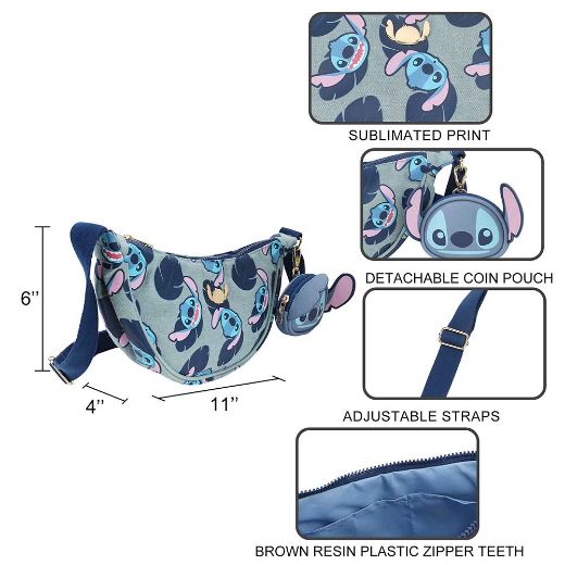 Picture of Disney Stitch Sling Crossbody & Coin Pouch