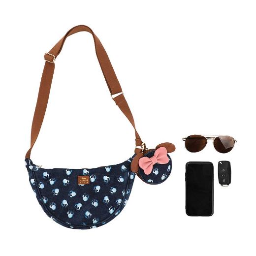 Picture of Disney Minnie Mouse Denim Sling Crossbody & Coin Pouch
