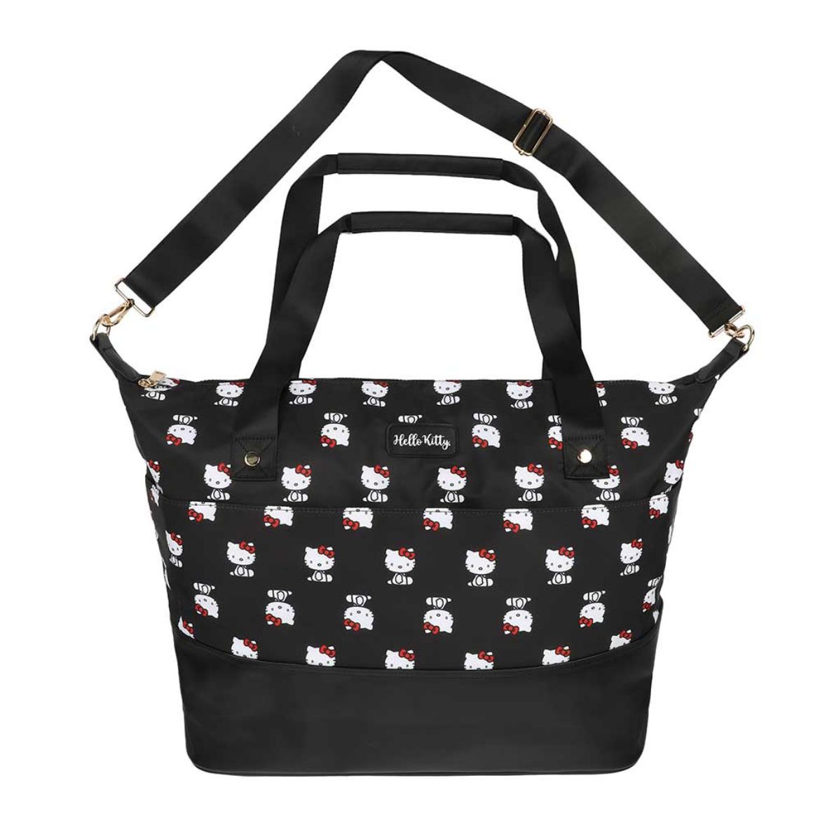 Picture of Hello Kitty AOP Black Travel Duffle Bag