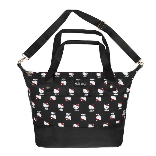 Picture of Hello Kitty AOP Black Travel Duffle Bag