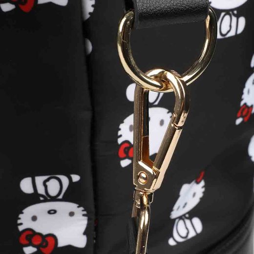 Picture of Hello Kitty AOP Black Travel Duffle Bag