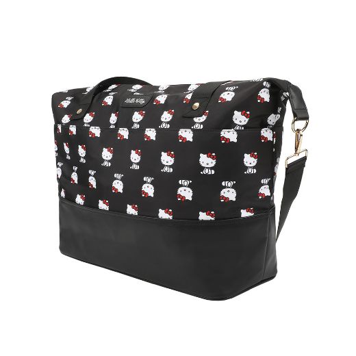 Picture of Hello Kitty AOP Black Travel Duffle Bag