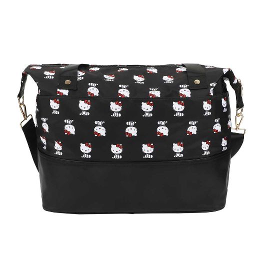 Picture of Hello Kitty AOP Black Travel Duffle Bag