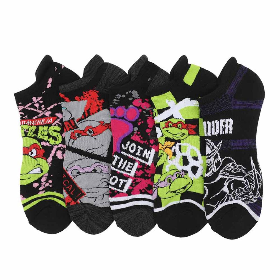 Picture of Teenage Mutant Ninja Turtles 5 Pair Ankle Socks