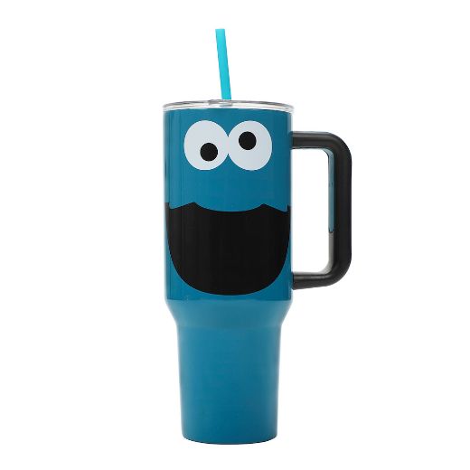 Picture of Sesame Street Cookie Monster 40 oz. Stainless Steel Tumbler