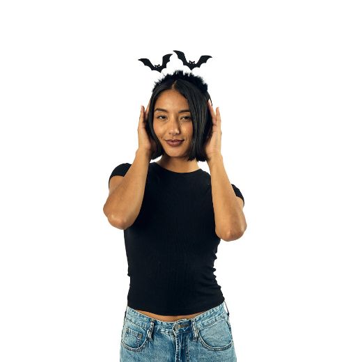 Picture of Bioworld Halloween Bats & Pumpkins Headbands