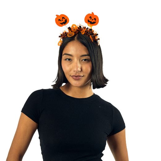 Picture of Bioworld Halloween Bats & Pumpkins Headbands