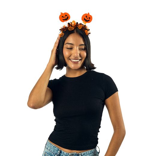 Picture of Bioworld Halloween Bats & Pumpkins Headbands