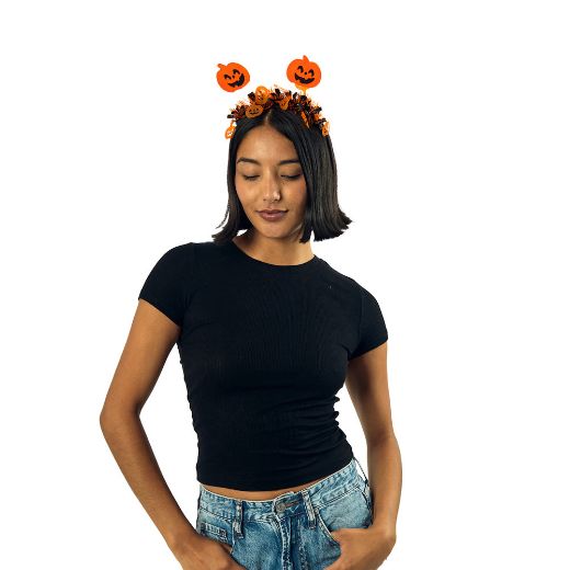 Picture of Bioworld Halloween Bats & Pumpkins Headbands
