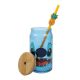 Picture of Disney Stitch Straw Charm 15 oz. Glass Bamboo Tumbler