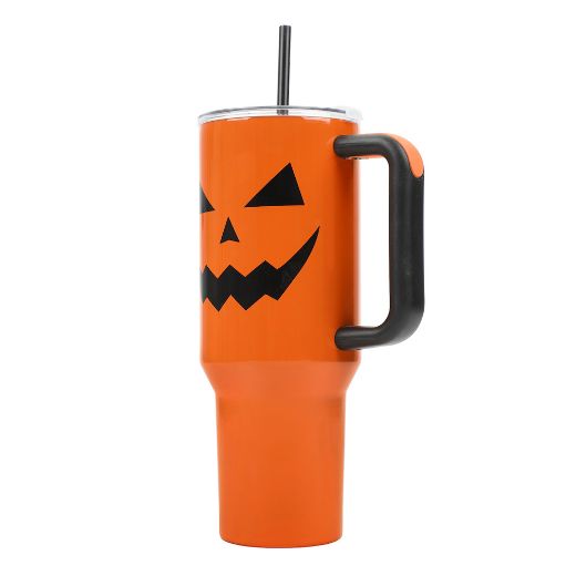 Picture of Bioworld Jack-O-Lantern 40 oz. Stainless Steel Tumbler