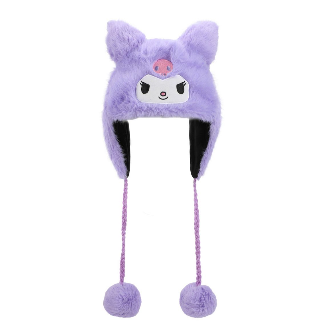 Picture of Kuromi Faux Fur 3D Laplander Beanie