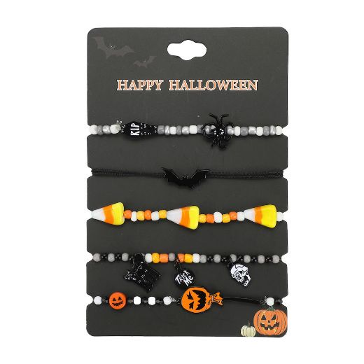 Picture of Bioworld Halloween 5 pc Tradesies Bracelet Set
