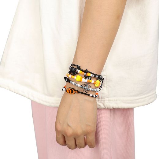 Picture of Bioworld Halloween 5 pc Tradesies Bracelet Set