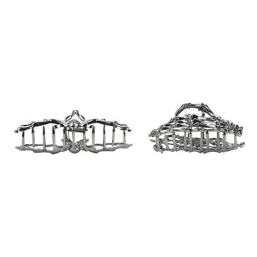Picture of Bioworld Halloween Spider & Skeleton Hair Clip Set
