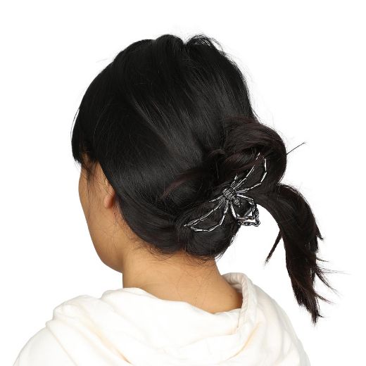 Picture of Bioworld Halloween Spider & Skeleton Hair Clip Set