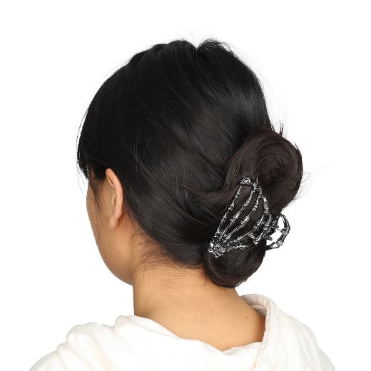 Picture of Bioworld Halloween Spider & Skeleton Hair Clip Set