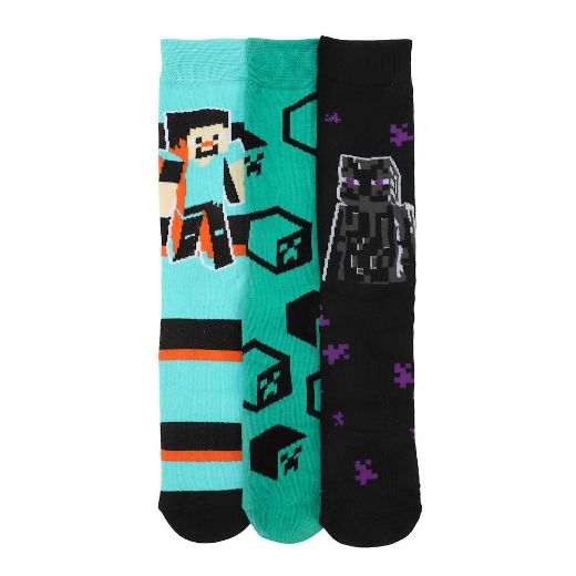 Picture of Minecraft 3 Pair Crew Box Set