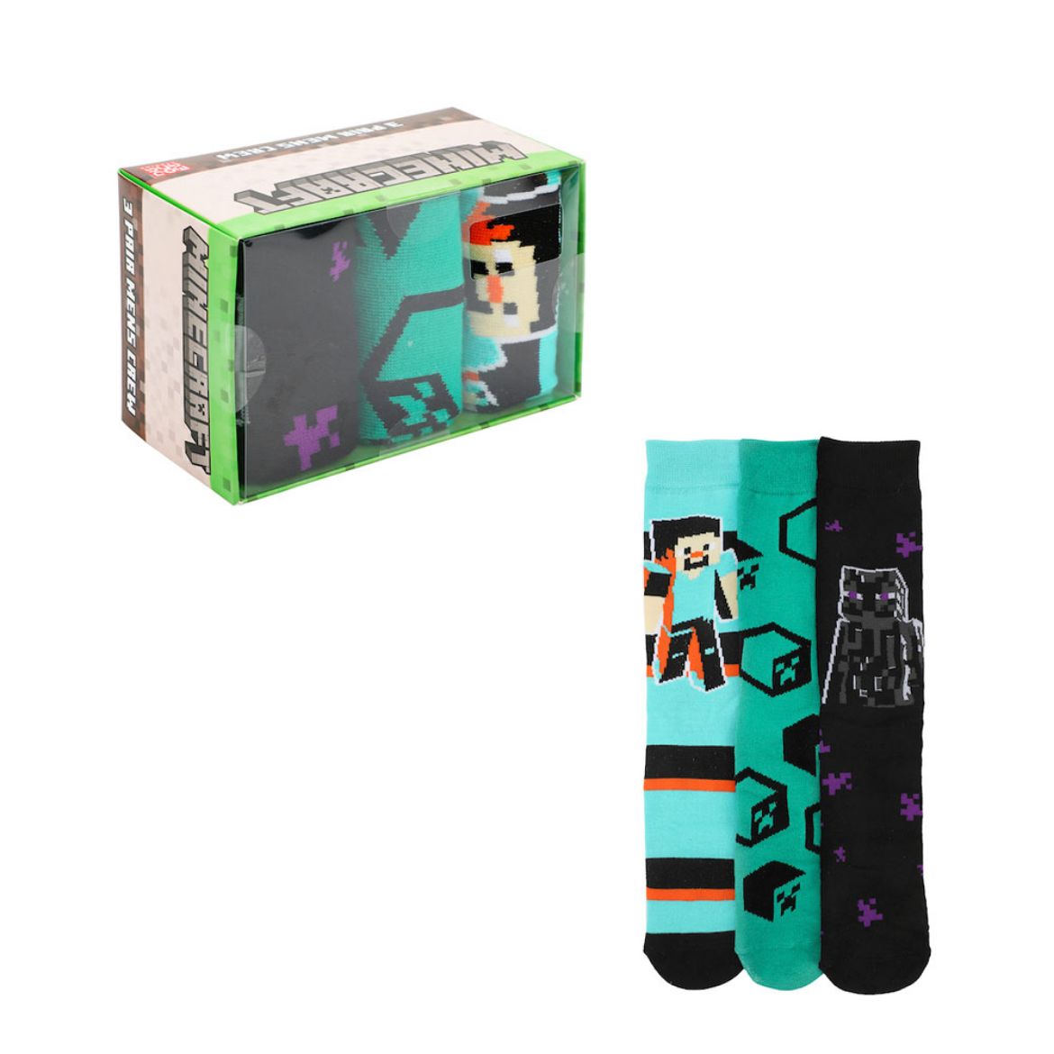 Picture of Minecraft 3 Pair Crew Box Set