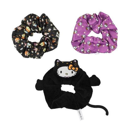 Picture of Hello Kitty & Friends Halloween 3 Pack 3D Plush Scrunchies