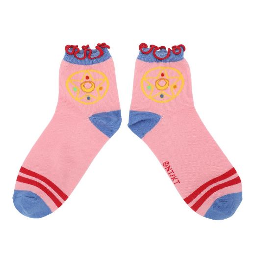 Picture of Sailor Moon Junior's 3 Pair Quarter Crew Socks
