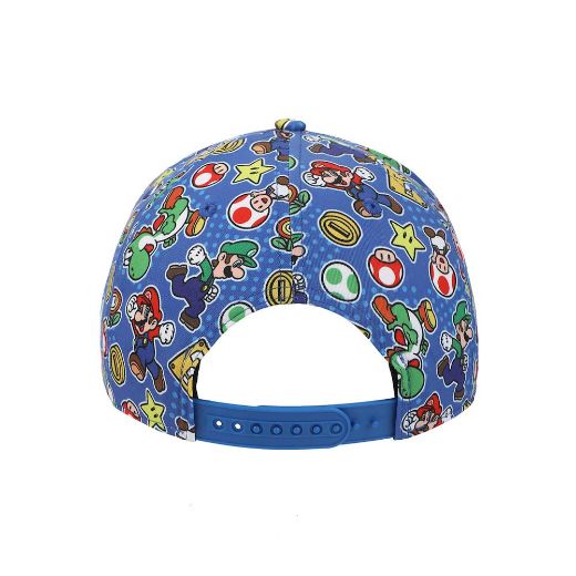 Picture of Super Mario & Luigi AOP Flat Bill Snapback