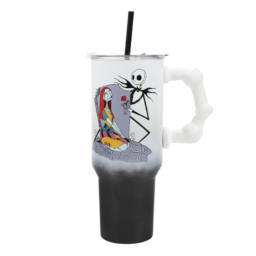 Picture of The Nightmare Before Christmas 40 oz. Sculpted Handle Stainless Steel Tumbler