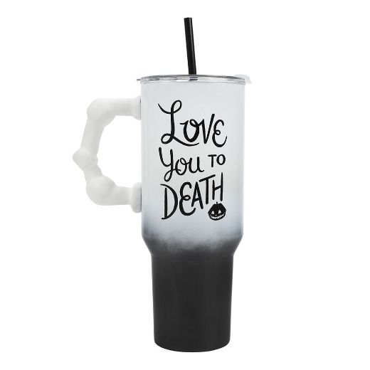 Picture of The Nightmare Before Christmas 40 oz. Sculpted Handle Stainless Steel Tumbler