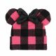Picture of Disney Minnie Mouse Buffalo Plaid 3D Beanie