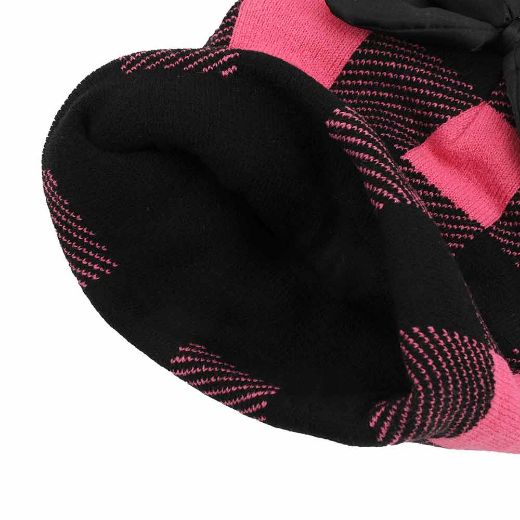 Picture of Disney Minnie Mouse Buffalo Plaid 3D Beanie