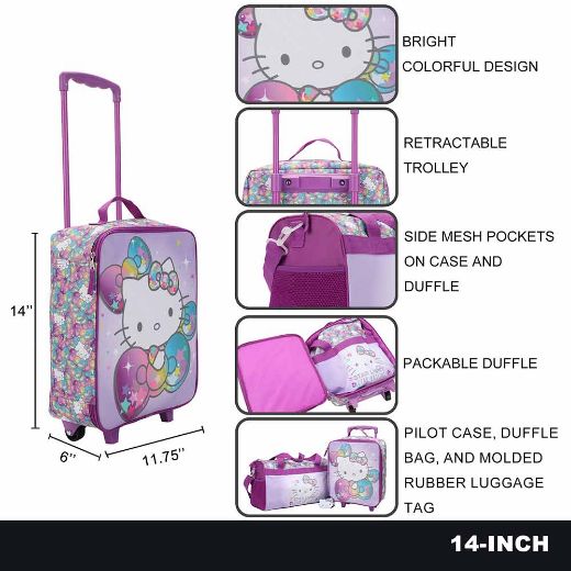 Picture of Hello Kitty Star Light 3 pc Youth Travel Set